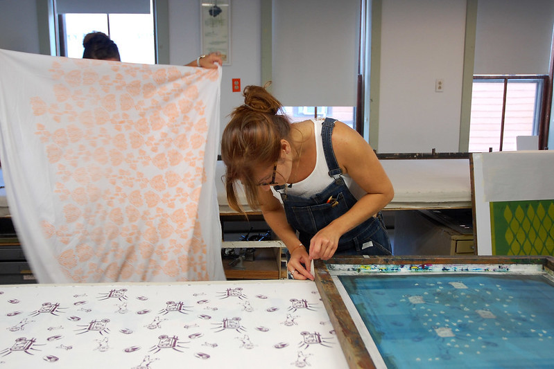 "Textile Printing – Ann Kalmbach" by Women's Studio Workshop is licensed under CC BY 2.0